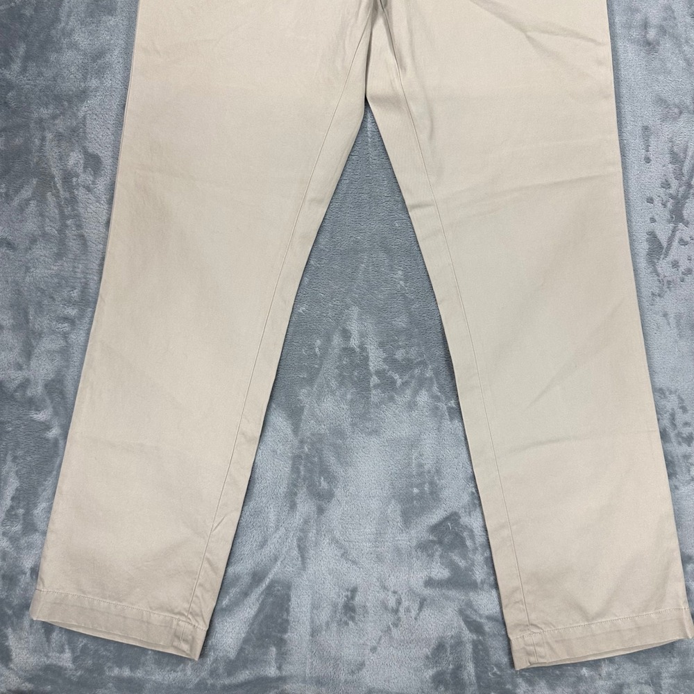 Banana Republic Aiden Chino Slim Fit Pants Mens 36x34 Tan Khaki Cotton New - Picture 3 of 14
